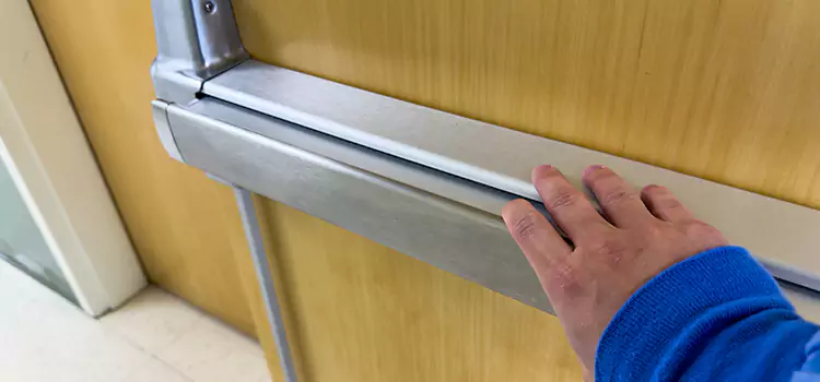 Installing a Push Bar on a Door Fort Dodge